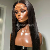 BLACK 13x6 28-Inch Lace Frontal Premium Wig - Glueless, Ready-to-Wear, Luxury Wig, Styling-Ready